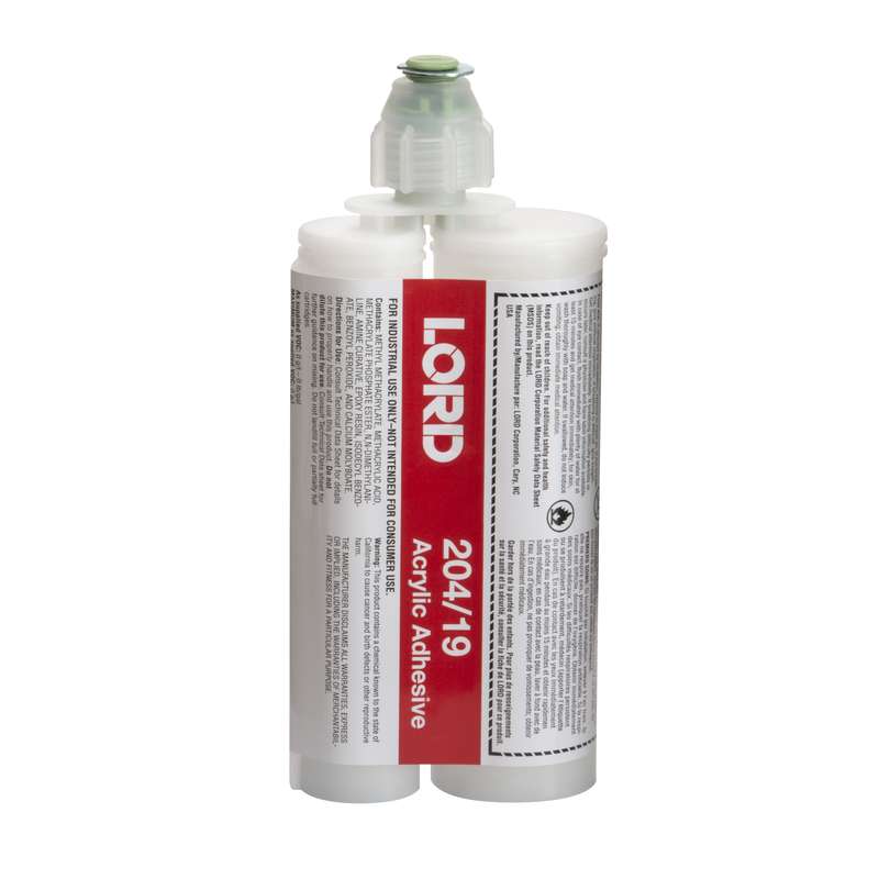 Lord 204 Acrylic Adhesive, 200 mL Cartridge, Off-White